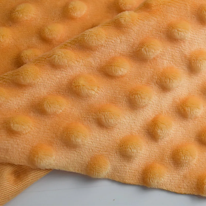 3/5/10yard Polka Dots Minky Velvet Fabric Dimple Fleece Plush Fabric Material,For Toys,Doll and Blanket,By the Yard