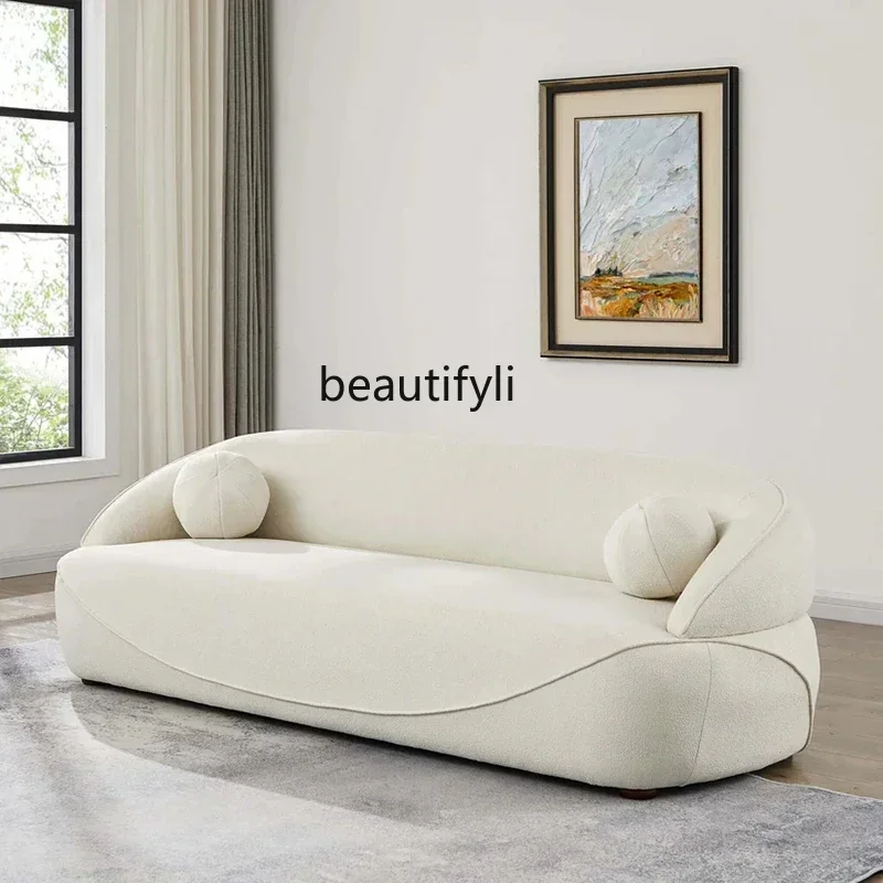 

YH83 Living room cream wind small apartment modern simple fabric special-shaped personalized art creative sofa