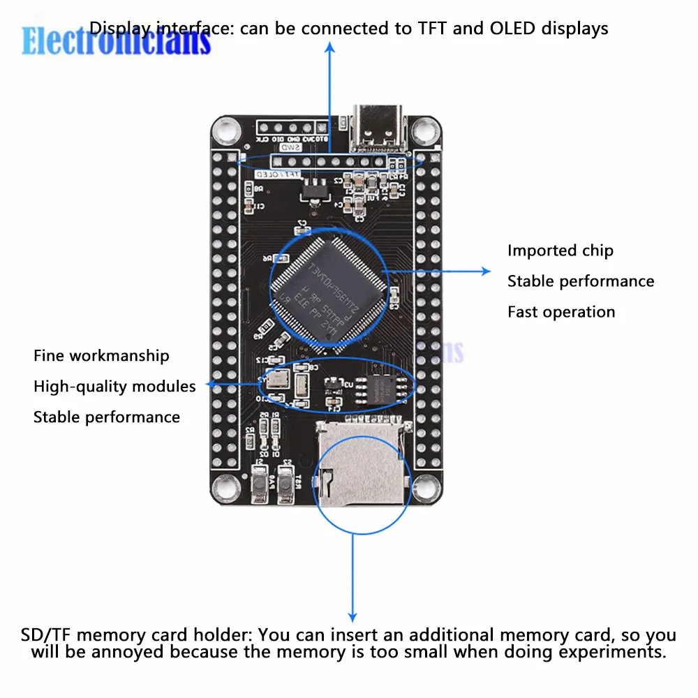 Imagem -05 - Placa do Núcleo Que Aprende o Desenvolvimento Mcu Stm32f407vet6 Pm32f407vgt6 Stm32f407vgt6 Cortex-m4