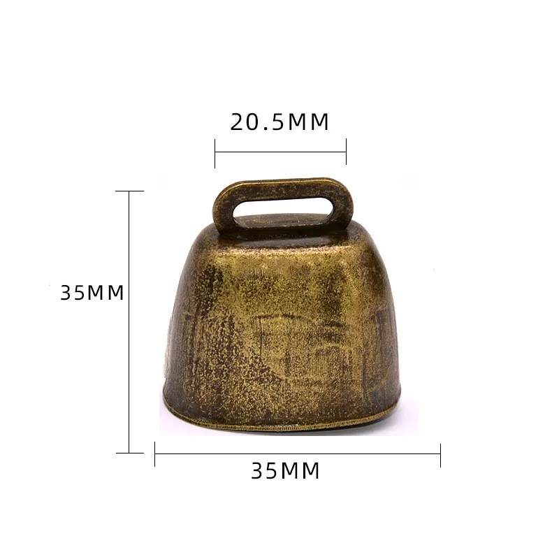 Metal Cow Bell Retro Grazing Bell for Horse Sheep Cats Pets Anti-Theft for Dog Animal Copper Loud Cowbell Wind Chime Pendant