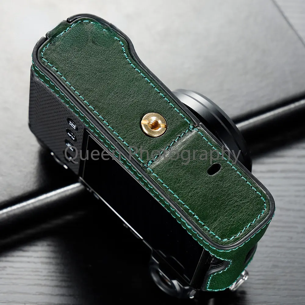 Body kamery Genuine Leather Camera Fuji Case Hand Half Bag Fr Fujifilm X100V X100F X100S X100T сумка для фотоаппарата 카메라가방