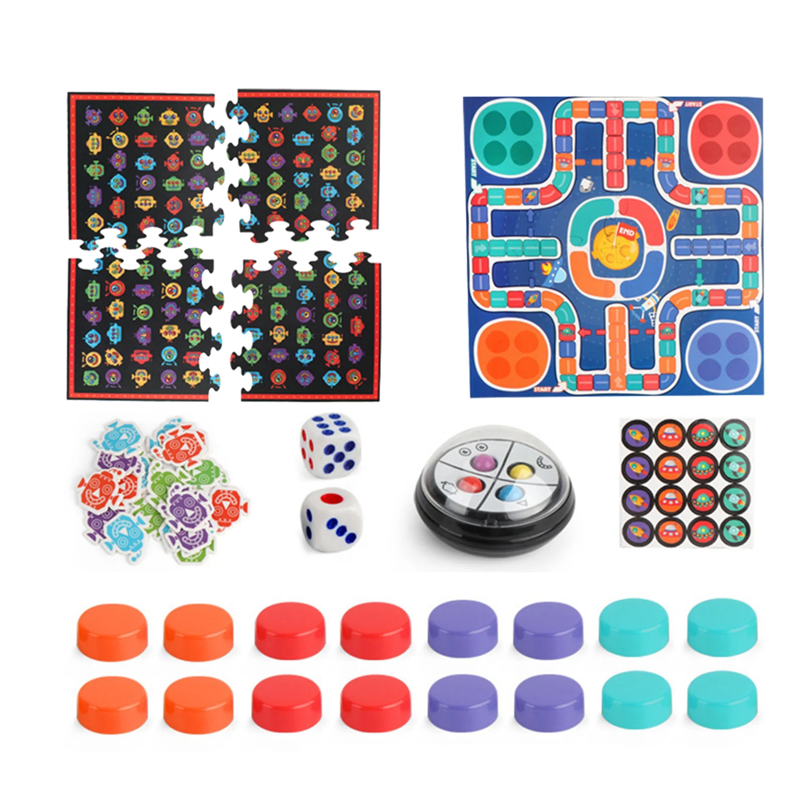 Giocattoli per l'addestramento alla concentrazione dei bambini Gioco da tavolo 2 in 1 Giocattoli educativi precoci