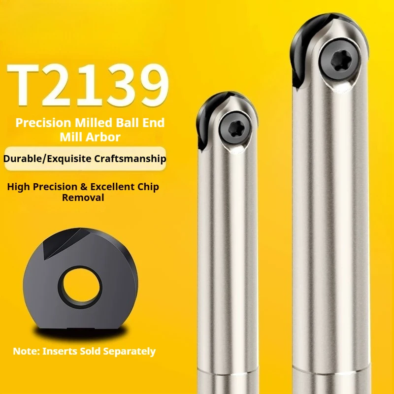 

T2139 Ball End Milling Cutter C10 C12 C16 C20 C25 C32 Ball End Mill Cutting P3200 Ball Insert 4R 5R 6R 8R 10R 15R 16R Inserts