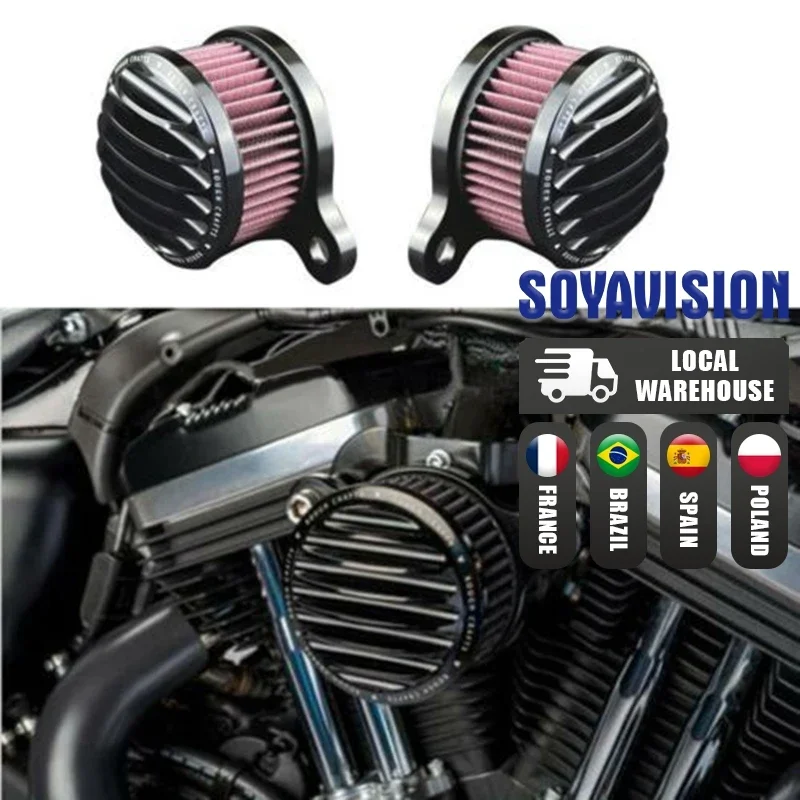 Pop High Flow Air Filter Motorcycle Accesorios For Harley Davidson 883 Sportster 1200 48 72 CNC Plate Air Cleaner Intake System