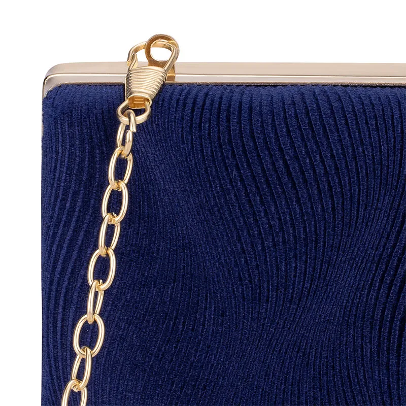 Luxury Diamond Ring Clasp Clutches Evening Bags for Women Square Velvet Wedding Bridal Party Handbags Shoulder Messenger Bags