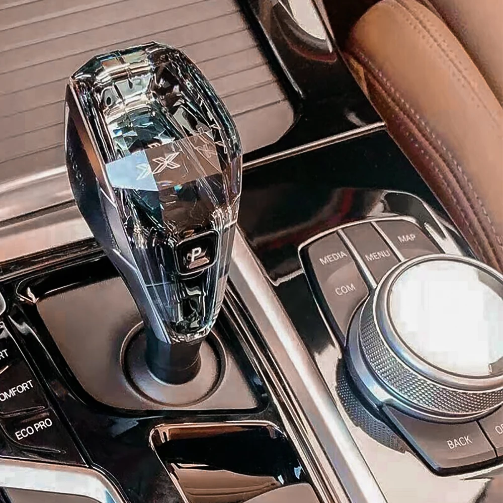 

Crystal Touch Shifter Bar Gear Knobs LED Automatic Shift Knob for X5 X6 Series E70 E71 F15 F16 DSG Car Interior Accessories