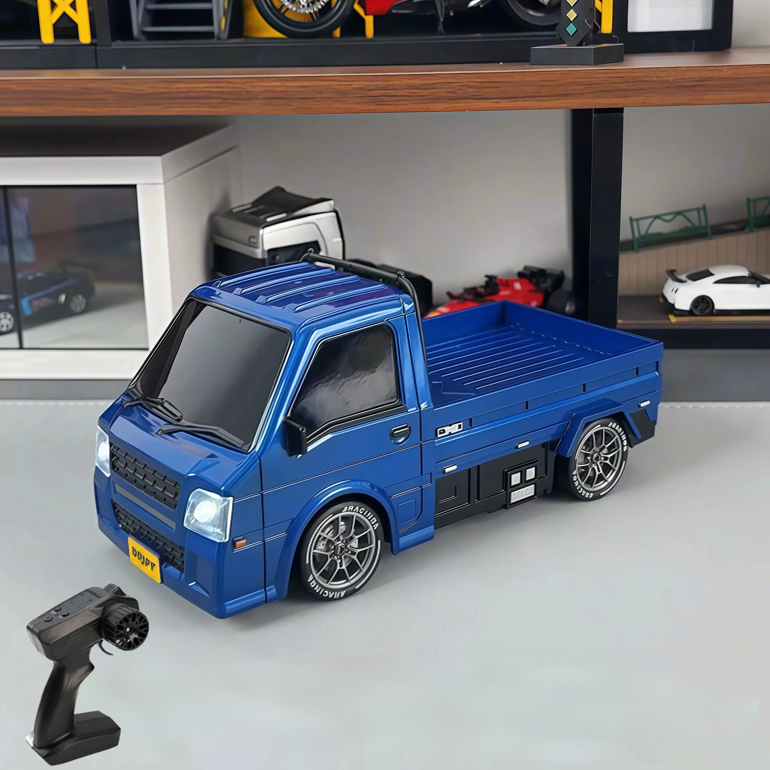 

Радиоуправляемый грузовик-фургон 4WD 1:24, высокоскоростная модель для настольных гонок, подарок на день рождения для детей