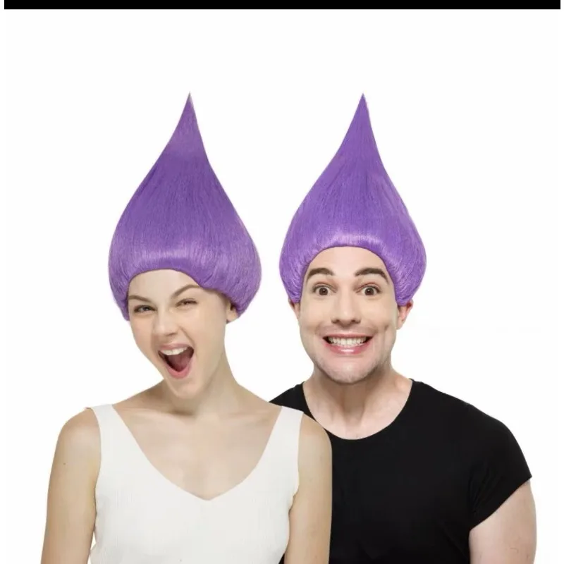 Troll festival magia elf papel vestir-se chapelaria halloween pai criança desempenho cebola headwear chama peruca gota de água cabeça