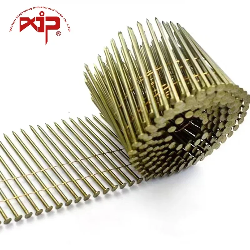 

130mm Pallet Coil Nail High Hardness Iron Wire Coil Nails for Pneumatic Nailer Wooden Pallets Coil Roofing Nail