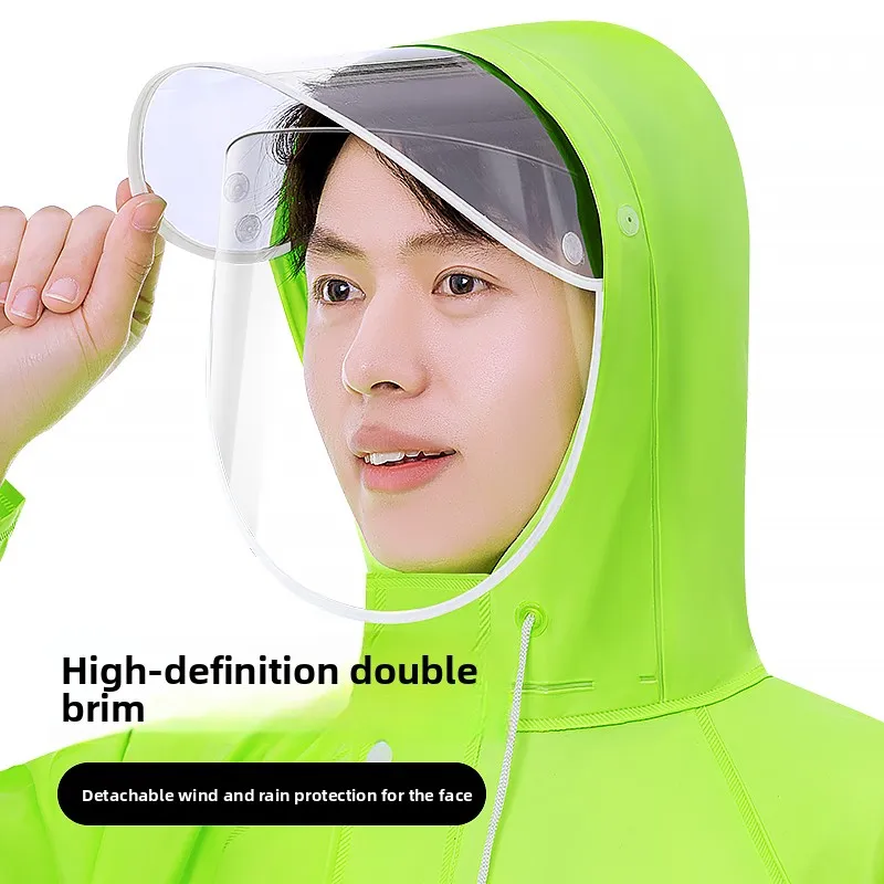 

Полноразмерный утолщенный светоотражающий плащ-дождевик для мужчин и женщин, униформа для патрулирования и охраны, дождевой костюм, взрослый размер