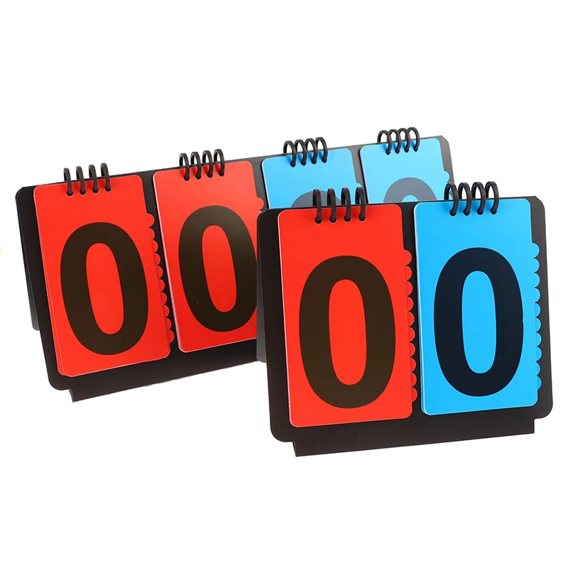 Sports Scoreboard Manual Score Flip Cards Score Counter For Baseball Coaches Tennis Ball Basketball Football Volleyball Sports - view 4