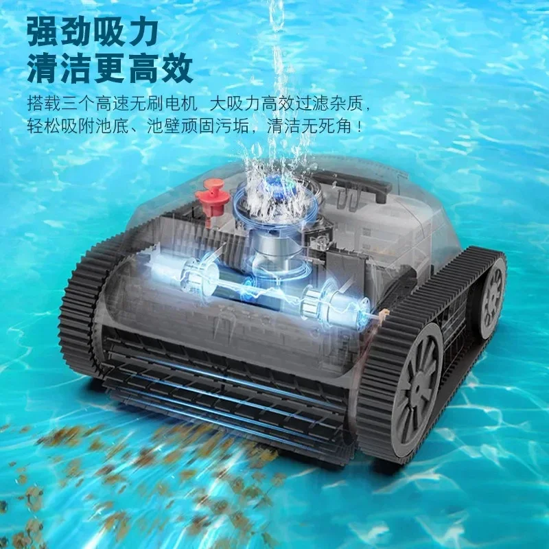 Cleaning Wireless Swimming Pool Sewage Suction Machine Intelligent Vacuum Cleaner