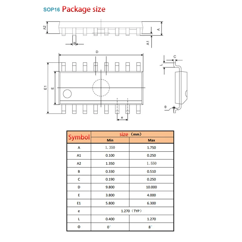 EG1163 EG1163S SOP-16 Высоковольтный и сильноточный импульсный источник питания IC 5 шт.