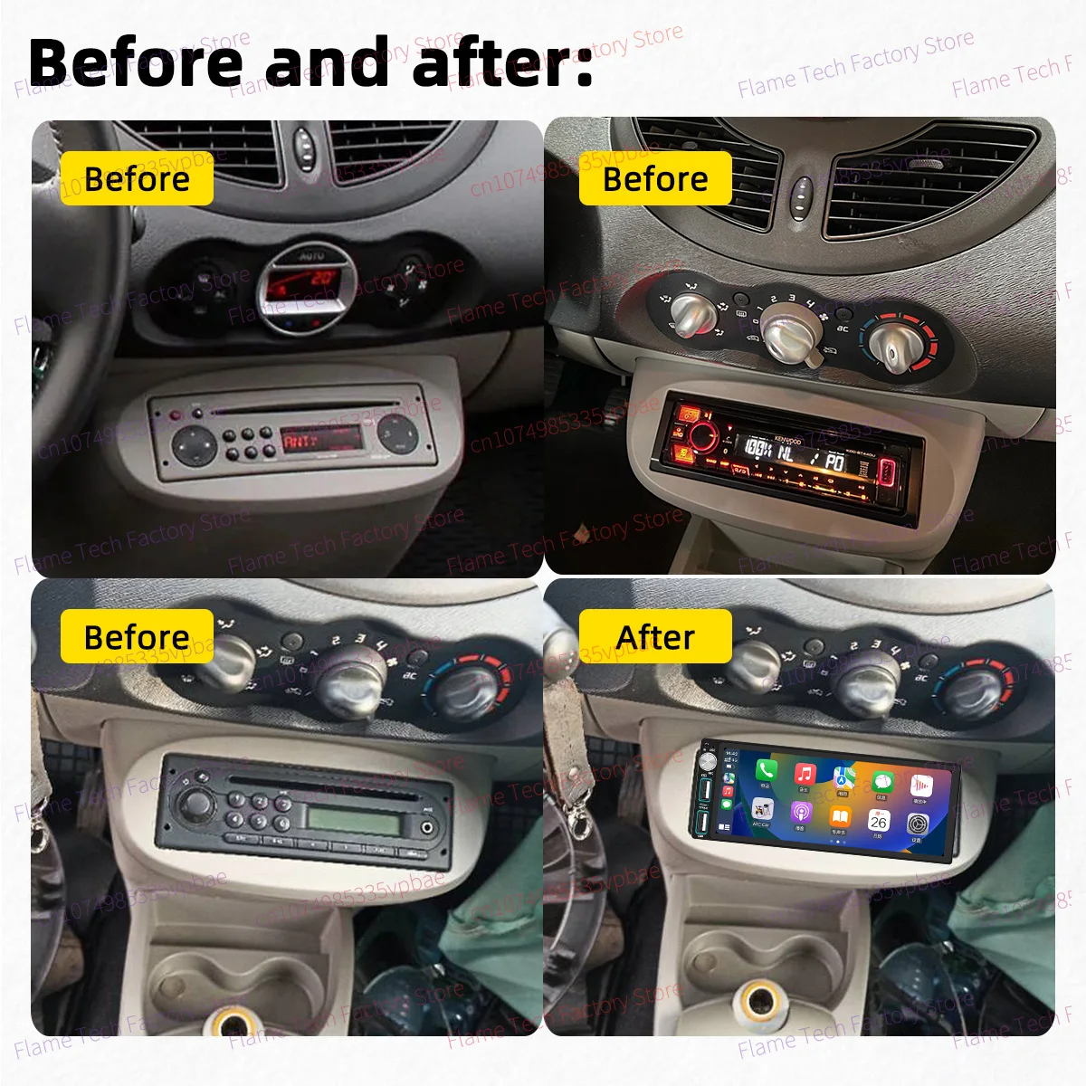 Android 1Din Car Stereo 6.86