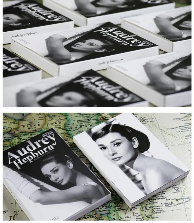 30 Sheets/Box Famous Star Audrey Hepburn Art Postcard INS Style Greeting Card Photography Photo Post Card DIY Journal Decoration