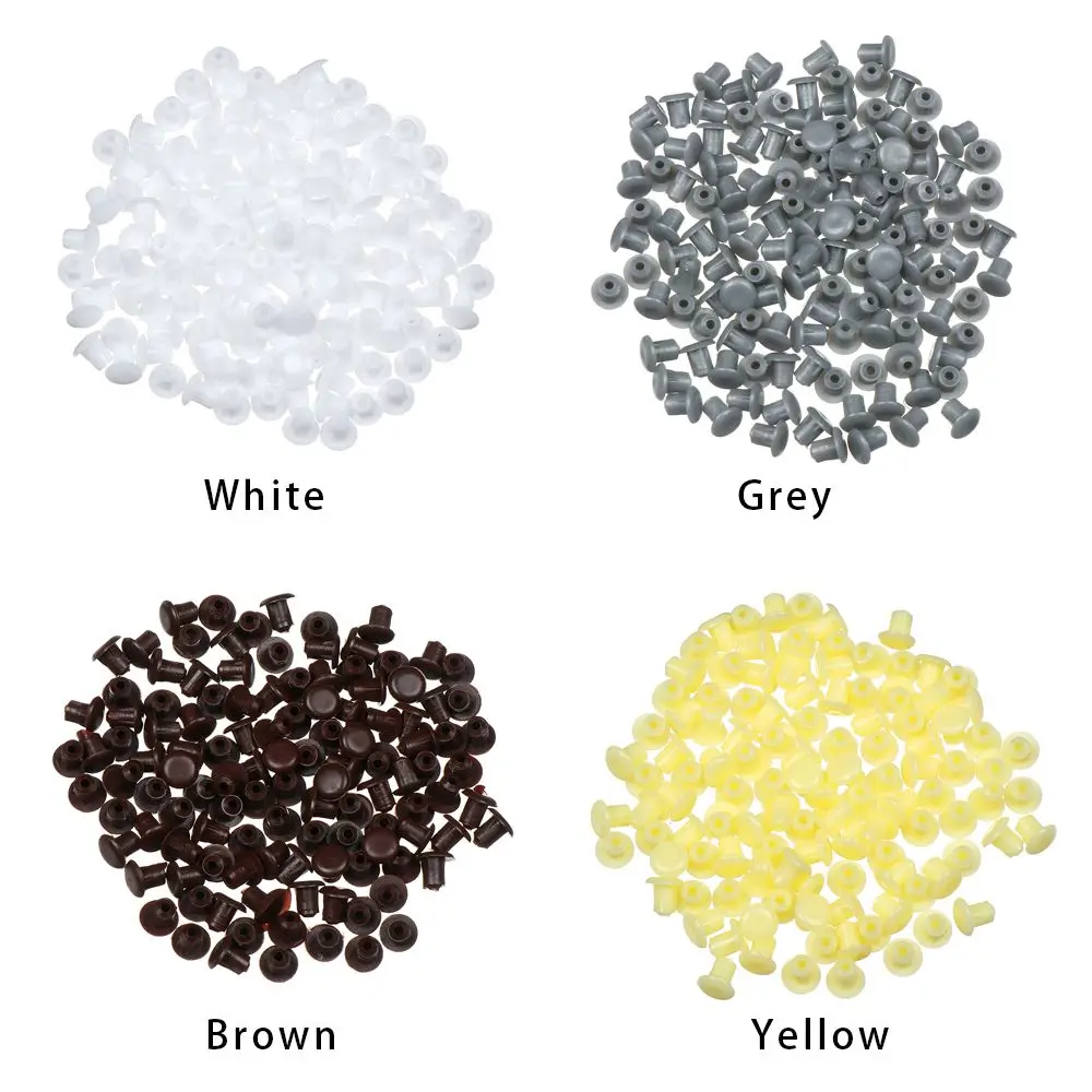 100Pcs 5mm Furniture Hole Covers Decor Plastic Screw Cap Cabinet Drill Hole Dust Plug Grommet Hardware Fitting