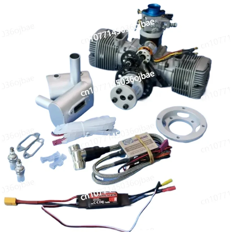 NGH70CC Двухтактный двухцилиндровый двигатель для самолетов с дистанционным управлением, GTT70 с автоматическим электрическим самостартером NGH70CC Двухтактный двухцилиндровый двигатель для самолетов с дистанционным управлением, GTT70 с автоматическим электрическим самостартером