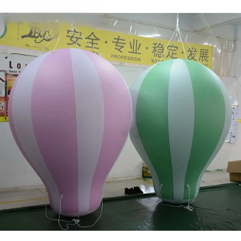 Hot Air Balloon  2mh(6.56ft) Pvc Helium  Inflatable Hanging Balloons For Party Event Show Advertising Exhibition