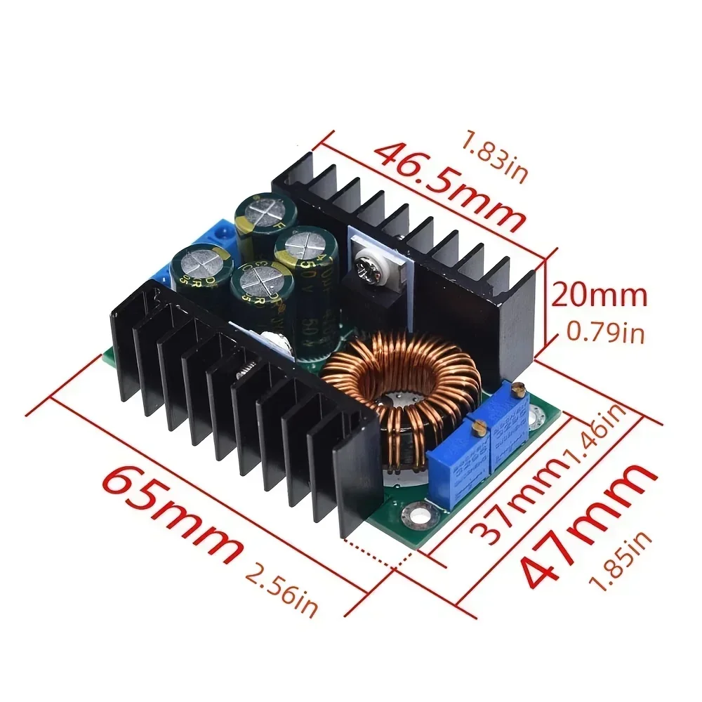 DC-DC 9A 300W 150W Boost Converter Step Down Buck Converter 5-40V To 1.2-35V Power module 400W 15A DC Step-up Boost Converter