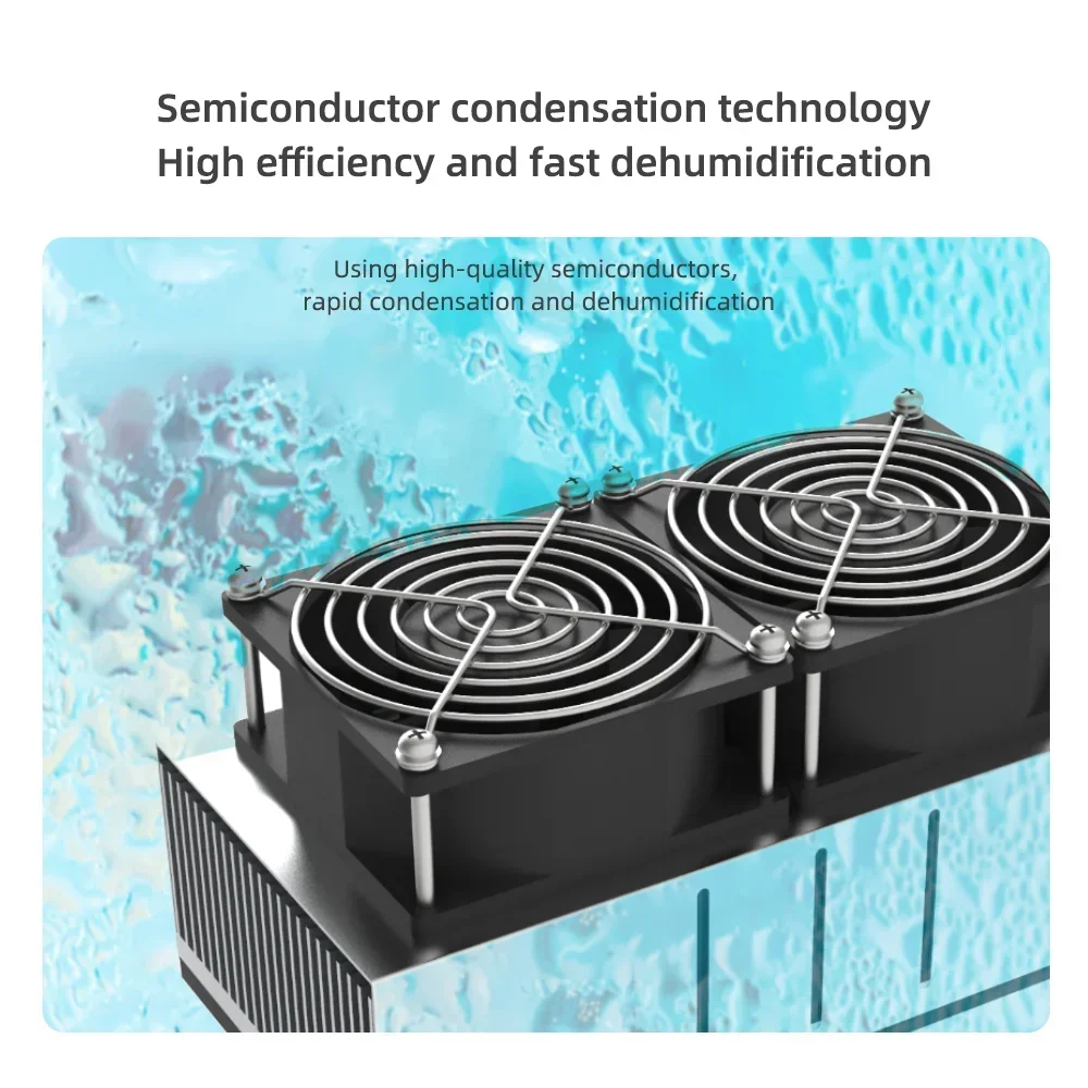 مزيل الرطوبة الممتص للرطوبة لغرفة النوم والمكتب المنزلي بسعة 42 أونصة، تشغيل صامت، مع أضواء ملونة، مفتاح مؤقت