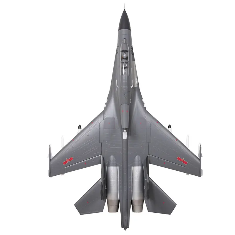 Fms Rc المزدوج 70 مللي متر سلسلة J-11bs محاكاة الكهربائية التحكم عن بعد الفضاء نموذج عالية الأداء الثابتة الجناح الطائرات هدية