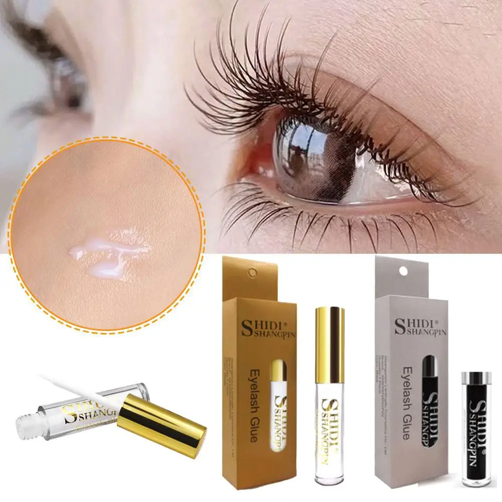 Falscher Wimpern kleber wasserdicht schwarz weiß transparent Werkzeuge Wimpern kleben starke Wimpern trockenes Make-up schnell dauerhafte Verlängerung c7s0