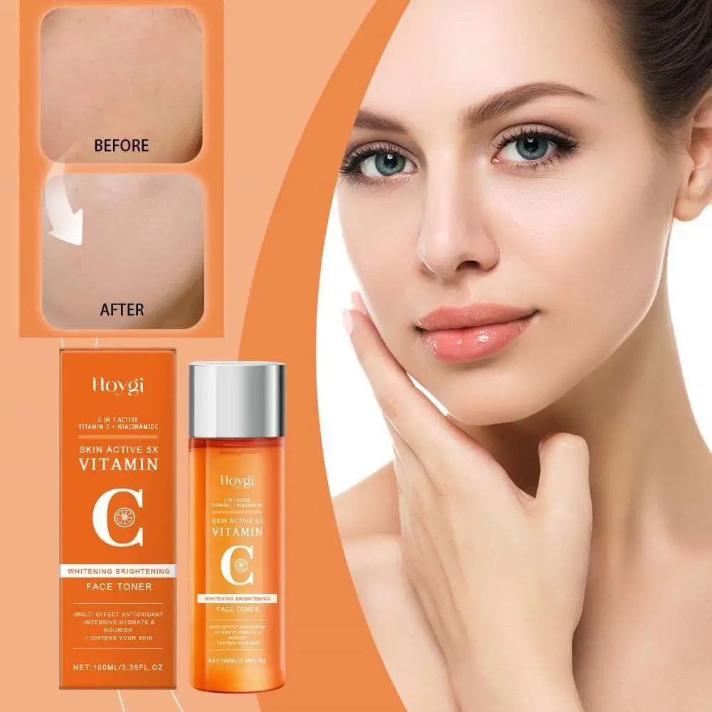 

100ML Vitamin C Moisturizing Toner Facial Hydrating Face Firming Moisturizing Serum Improve Dryness Oil Control