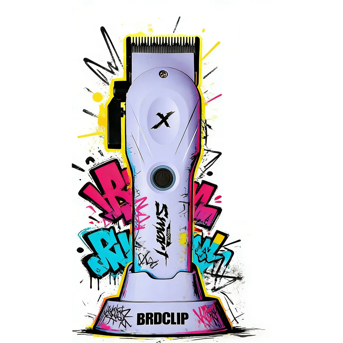 

Профессиональная машинка для стрижки волос BRDCLIP Echo Blade Purple 8800 об/мин, триммер для барберов, машинка для стрижки мужских волос, бритва для стрижки