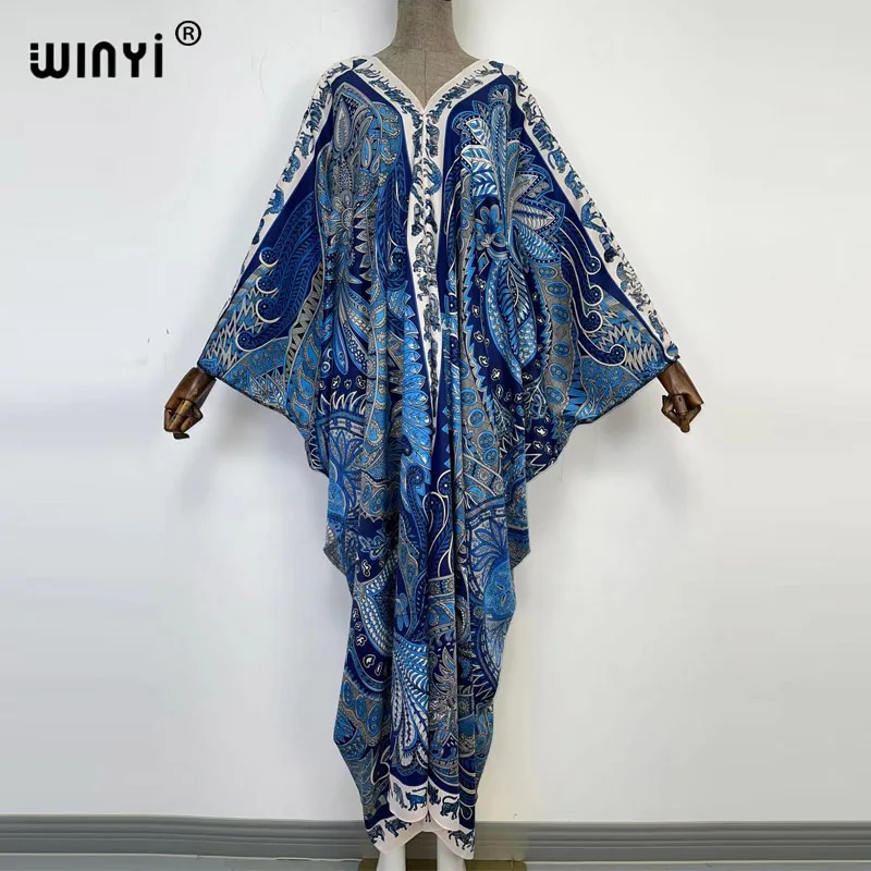 Oriente Medio kuwait de las mujeres de la moda de baile Sexy de verano Boho Casual stwill Floral noche playa largo Maxi vestido turismo falda