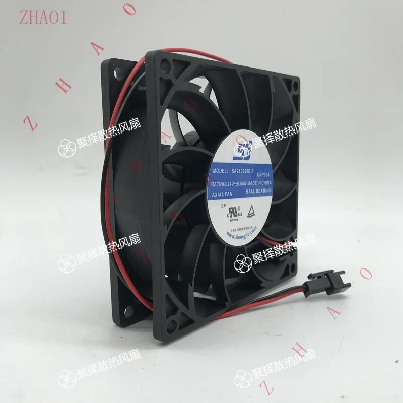 Z   for SJ SA240925BU 9025 24V 0.55A 9CM 2-wire inverter cooling fan