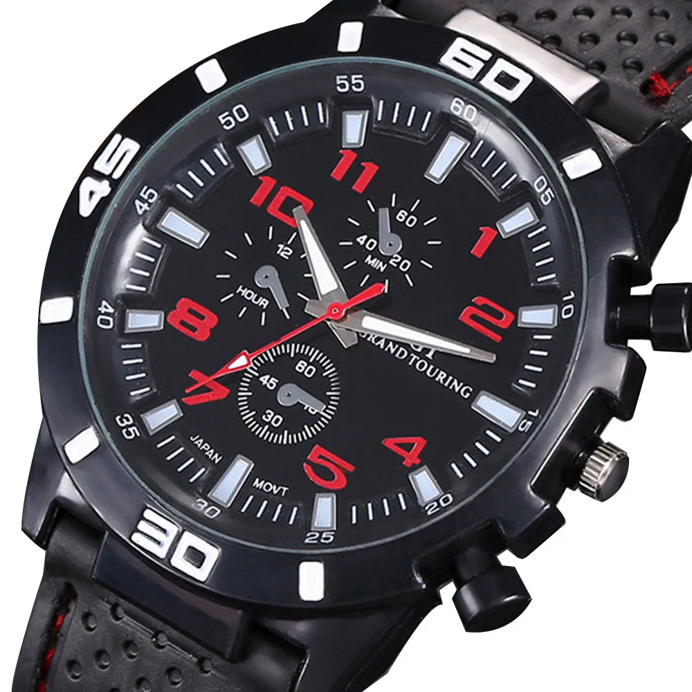 

Top Brand Retro Design Leather Band Watches Men Men's Sports Clock Analog Quartz Wrist Watches Relogio Masculino