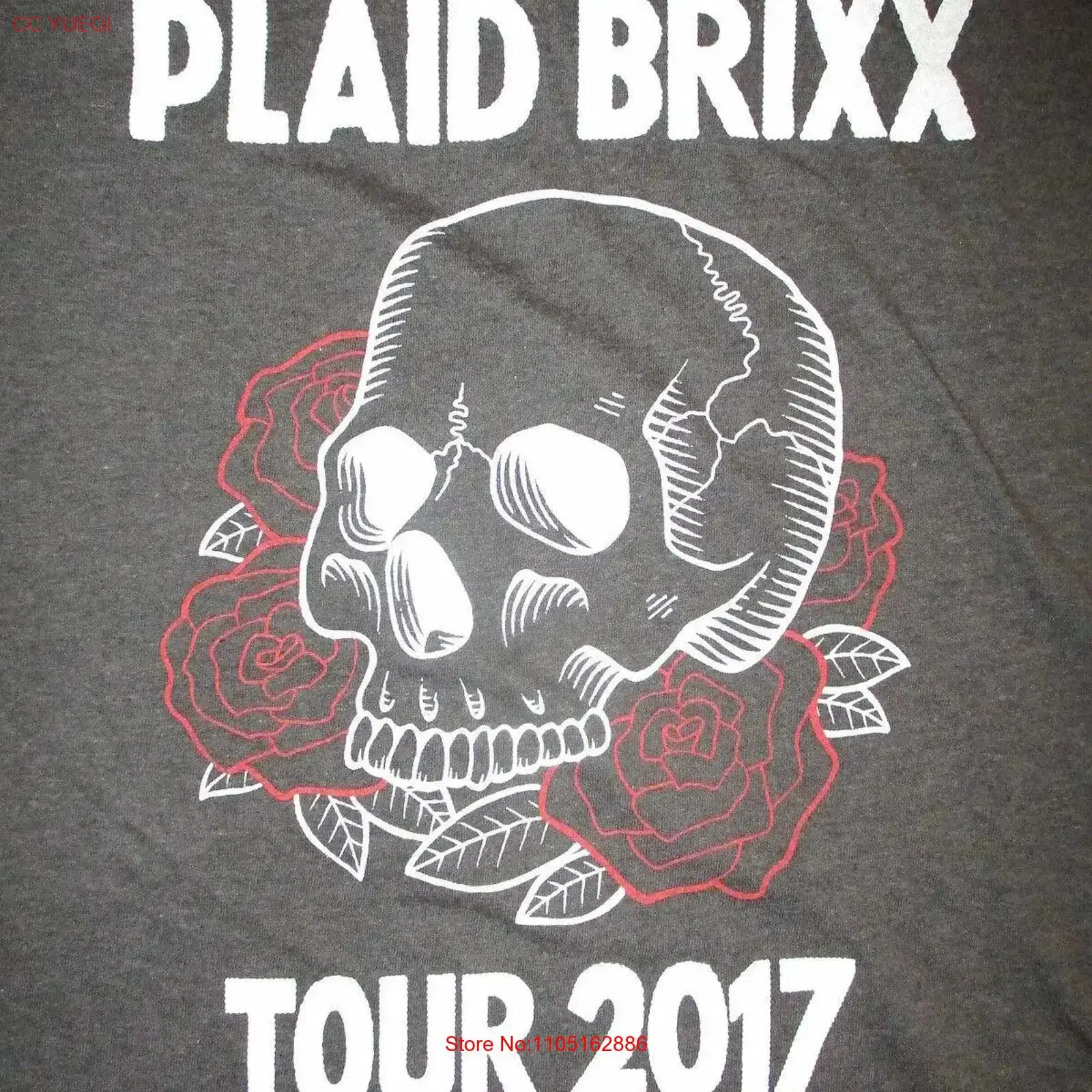 PLAID BRIXX CONCERT T SHIRT Band Tour 2017 Columbus Greener Side Chemistry LARGE vintage Washed fashion Comfortable Stretched