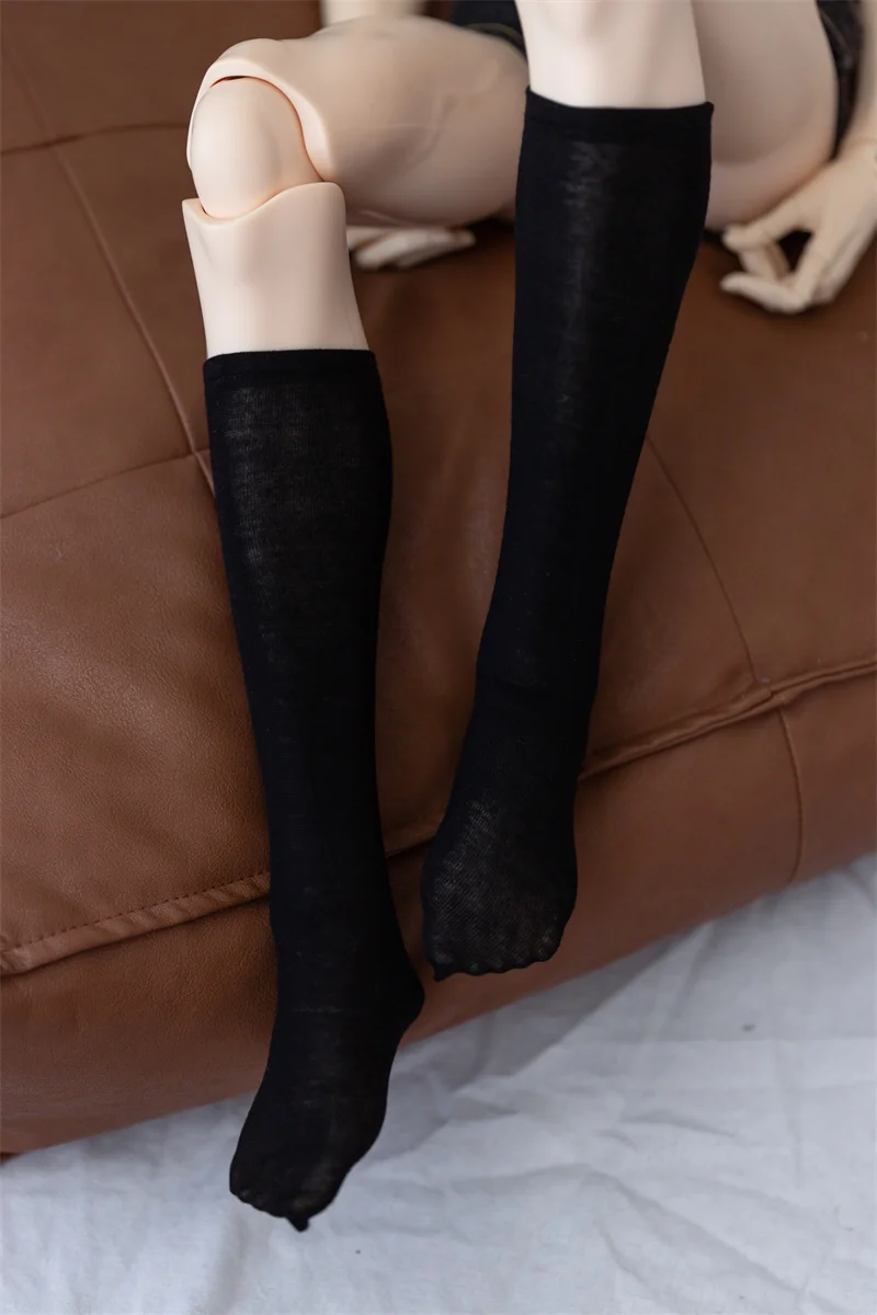 Basic Ribbed Ankle Socks Spot Daily Simple Inventory 68 75cm Black White Mid-Calf Soft Socks Gift Toy Girls BJD Doll Accessories