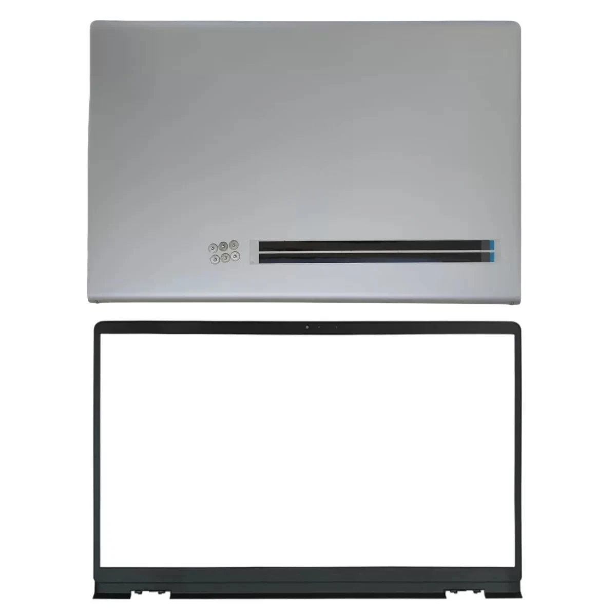 Silver LCD screen back cover assembly (with logo) suitable for Dell Inspiron 3510/3511/3515/3520 notebook A-shell accessories