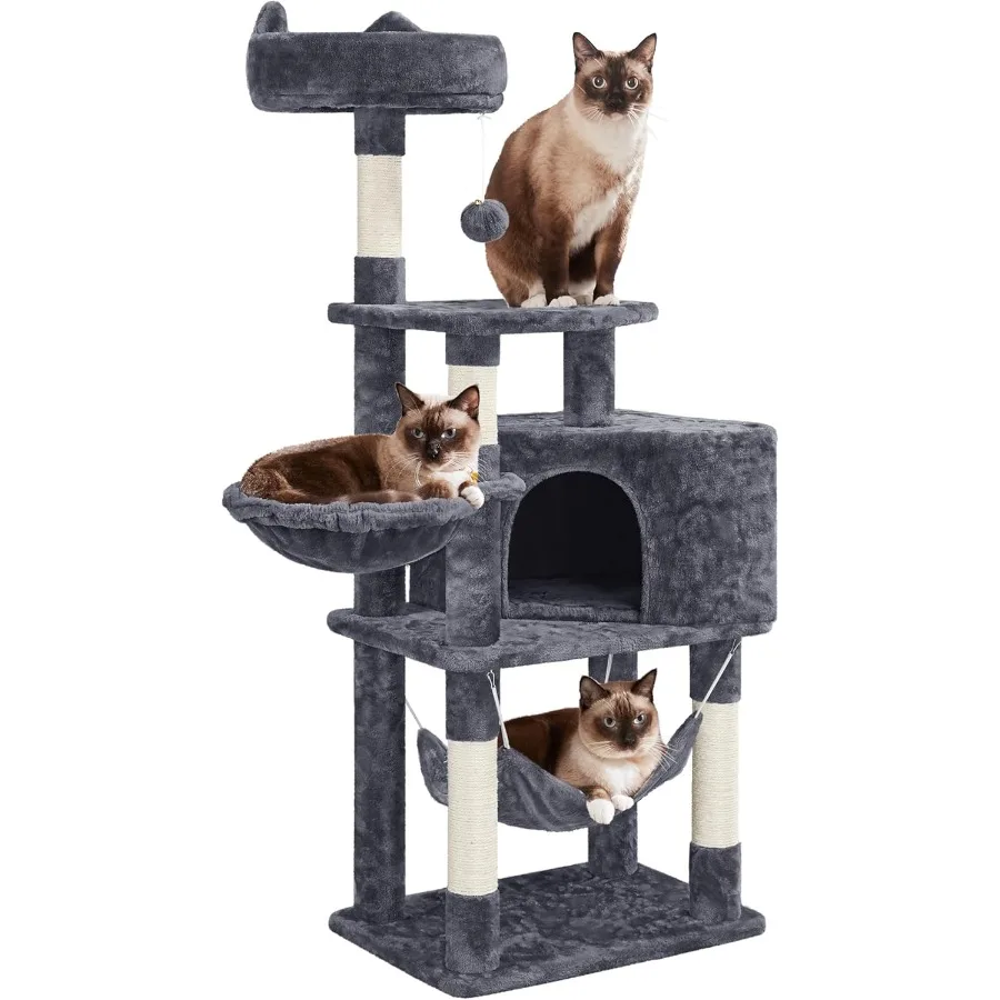 tour-d'arbre-a-chat-multi-niveaux-de-55-pouces-avec-perche-superieure-entierement-entouree-hamac-confortable-grand-coondo-poteaux-a-gratter-en-sisal-boule-floue-sta