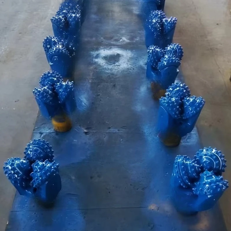 8 Polegada brocas de ferramenta rotativa geotérmica tricone broca forjada peças da máquina de mineração de aço carbono para poço de água