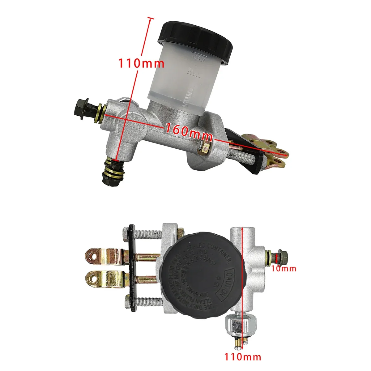 

Motorcycle Brake Master Cylinder Hydraulic for ATV Quad Go Kart Buggy 70 90 110 125 150 200 250 300CC Motocross Motorcycle