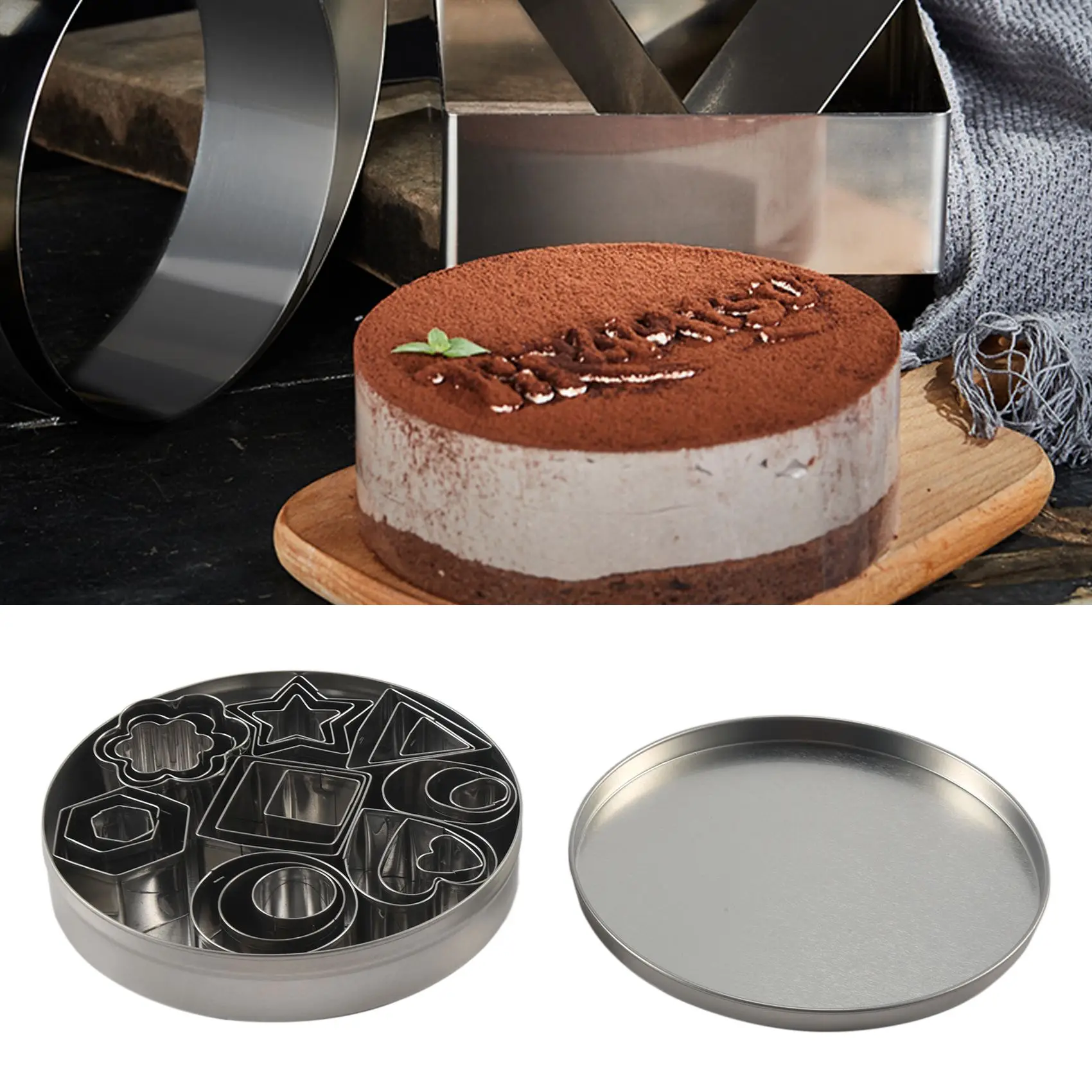 24 Stück Mini Aus stecher Form Set Keksform Edelstahl Gebäck Teig Donut Ton Metall Backform Kuchen form