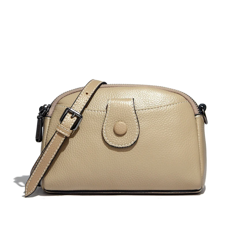 Sac à bandoulière en cuir véritable pour femme, sac à main de loisirs, portefeuille pour fille, designer féminin, haute qualité, initié, luxe, nouveau, 2024