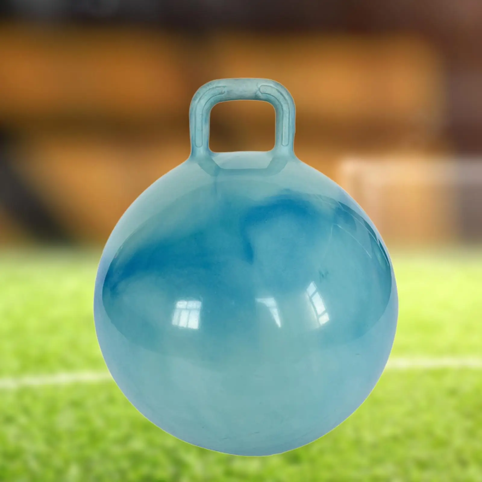Jum Ball with Handle for Boys Girls Exercise Ball Inflatable Bouncy Ball Light Purple