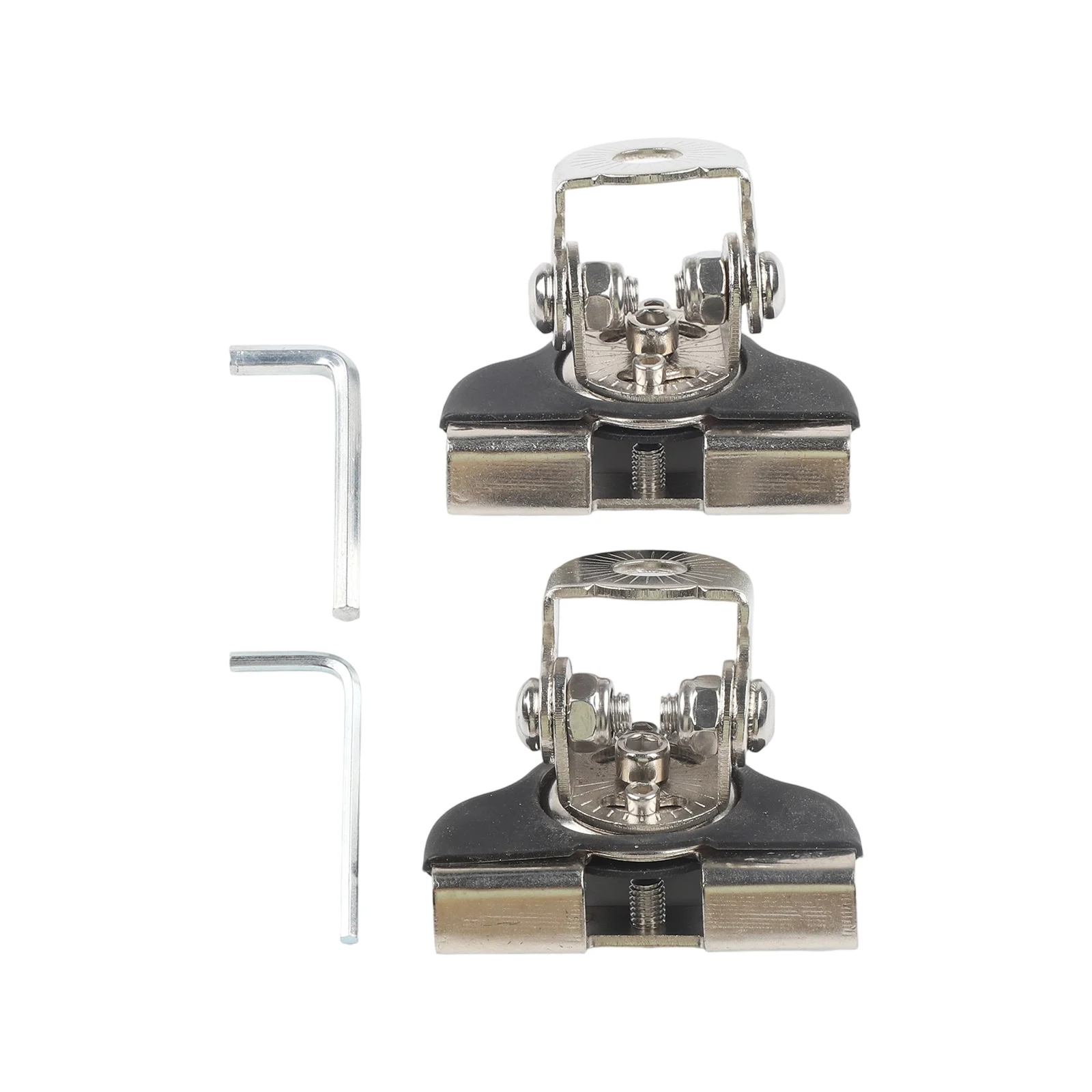 Hood Bracket Set for LED Work Lights 2PC Clamp On Design with Adjustable Angles No Drilling Required for Installation