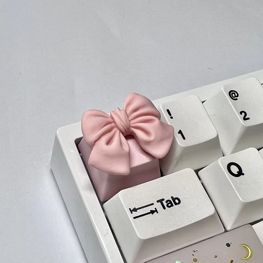 Bow Decorative Keycap R4 Profile OEM Custom Keycap For Cross Axis Mechanical Keyboard Replacement Accessory