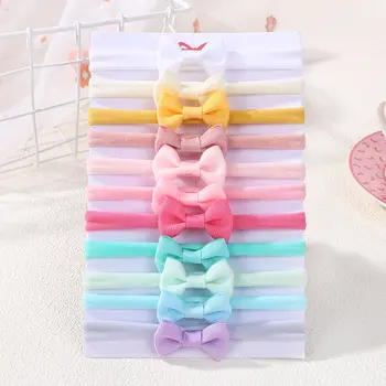 全新嬰兒蕾絲髮帶 仙女蕾絲花朵緞帶珍珠女寶寶髮帶 親膚公主風高彈性兒童頭飾 8 最佳銷售 嬰兒絲帶 - №4