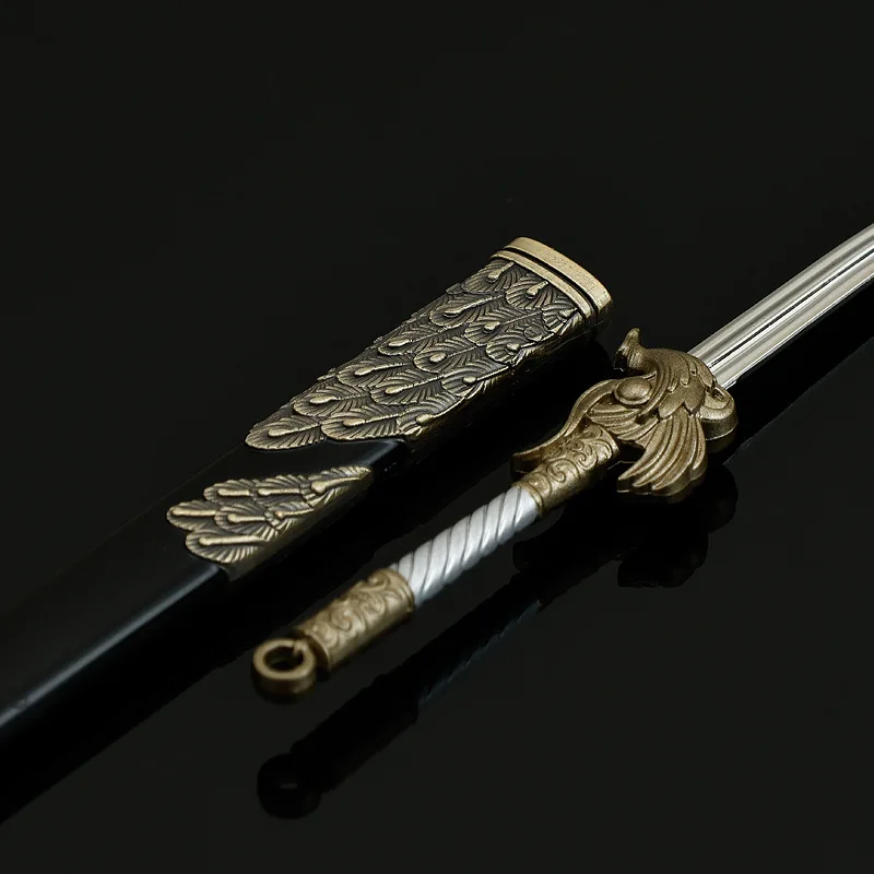 22cm armas frias antigas modelo taixu espada com bainha jogo periférico artesanato brinquedo faca mesa ornamento colecionável presente do menino