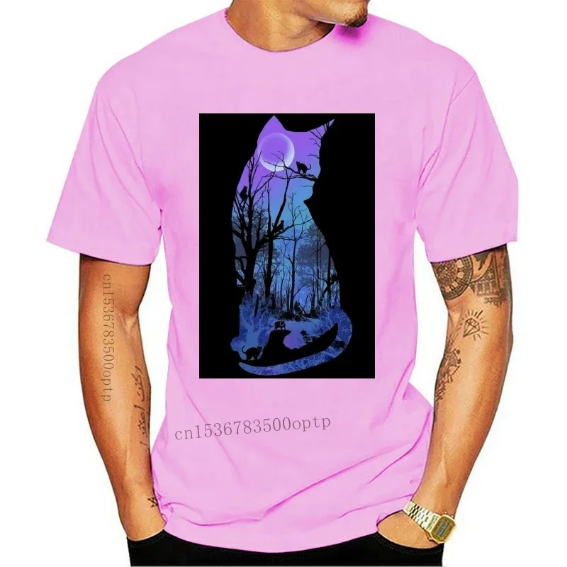 New Purple Moon Cats Wicca Pagan T.Shirt Comfortable t shirt Casual Short Sleeve Print tees cheap wholesale