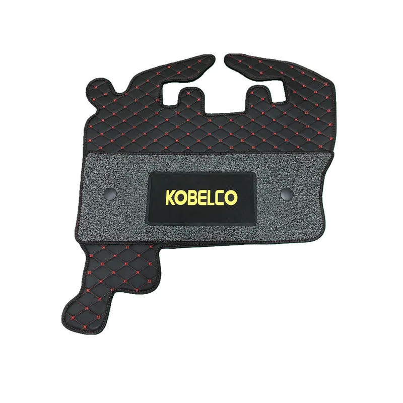 For KOBELCO SK foot pads 75 200 210 260 300-3-5 -6E-8-10 Super 8 floor rubber foot pedal leather high quality excavator Parts