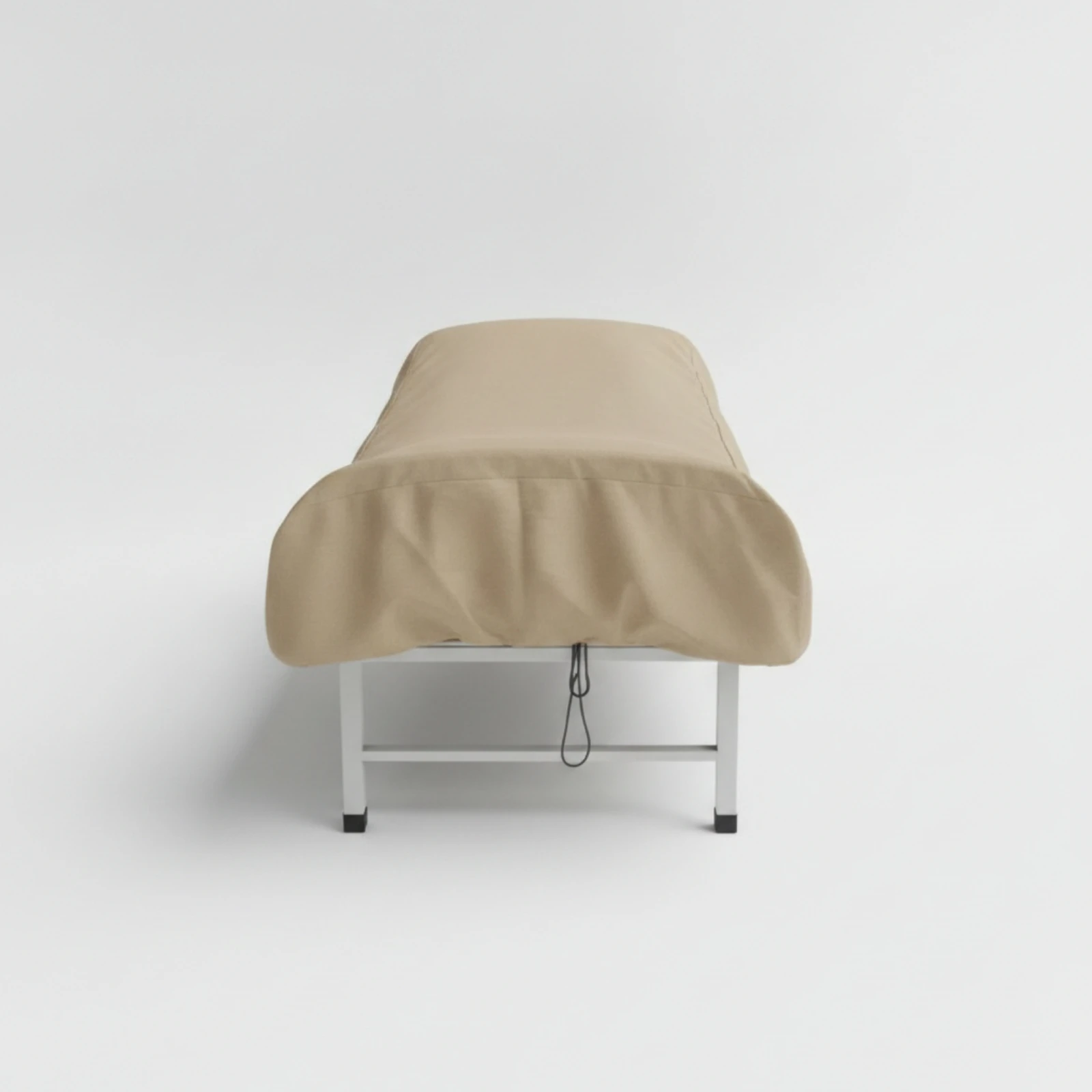 Fitted Bed Cover with Drawstring Dustproof Nursing Bed Cover Safeguarding Topper Silver-Coated Secure for Caregivers, Hospitals