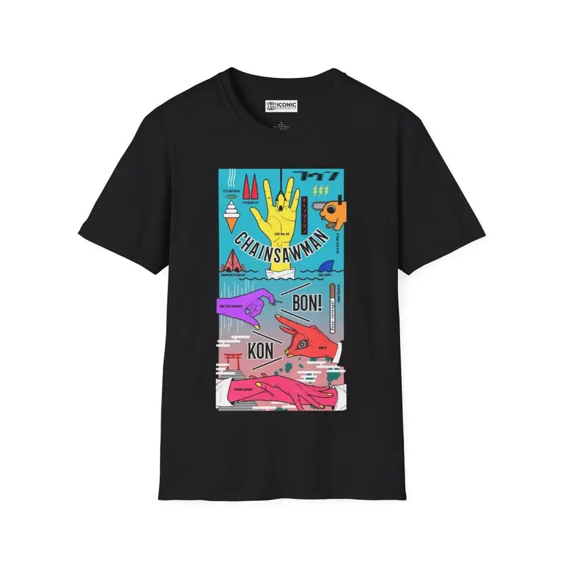 

Hand Signs Chainsaw Man Unisex Softstyle T-Shirt