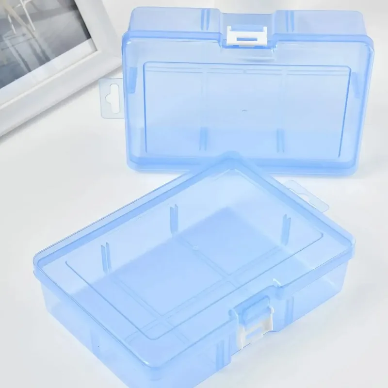 Transparent Plastic Storage Box, Multi-Use Organizer for Jewelry, Hardware, DIY Crafts, Cosmetics & Small Items