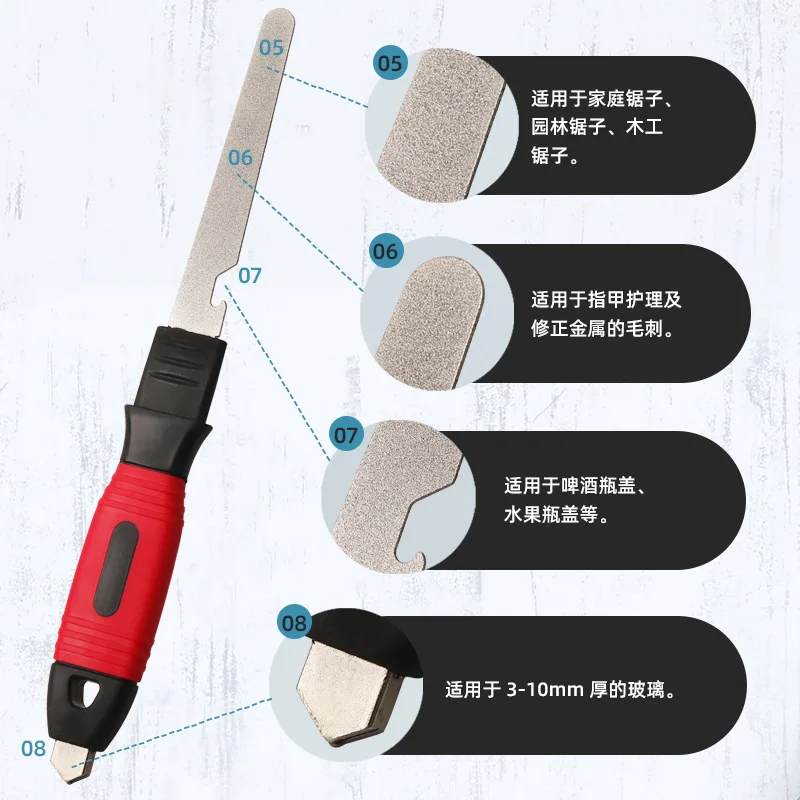 Wholesale Kitchen Tools Sharpeners Ceramic Diamond Sharpeners Five-purpose Multifunctional